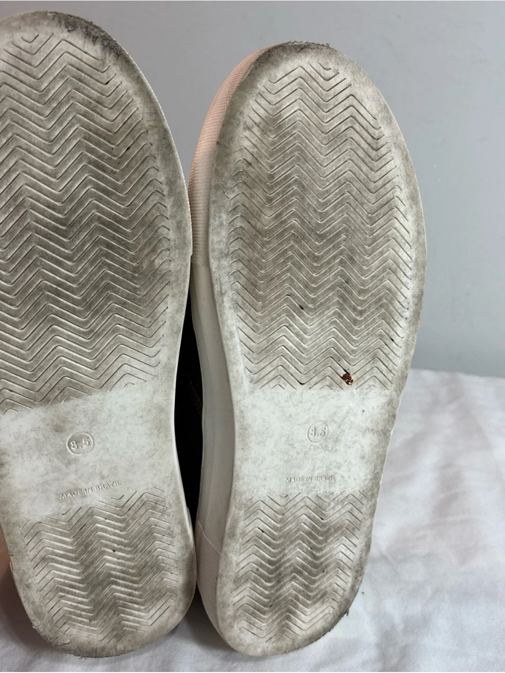 Steve Madden Women’s Slip-On Woven Casual Sneakers in Olive Green 9/2